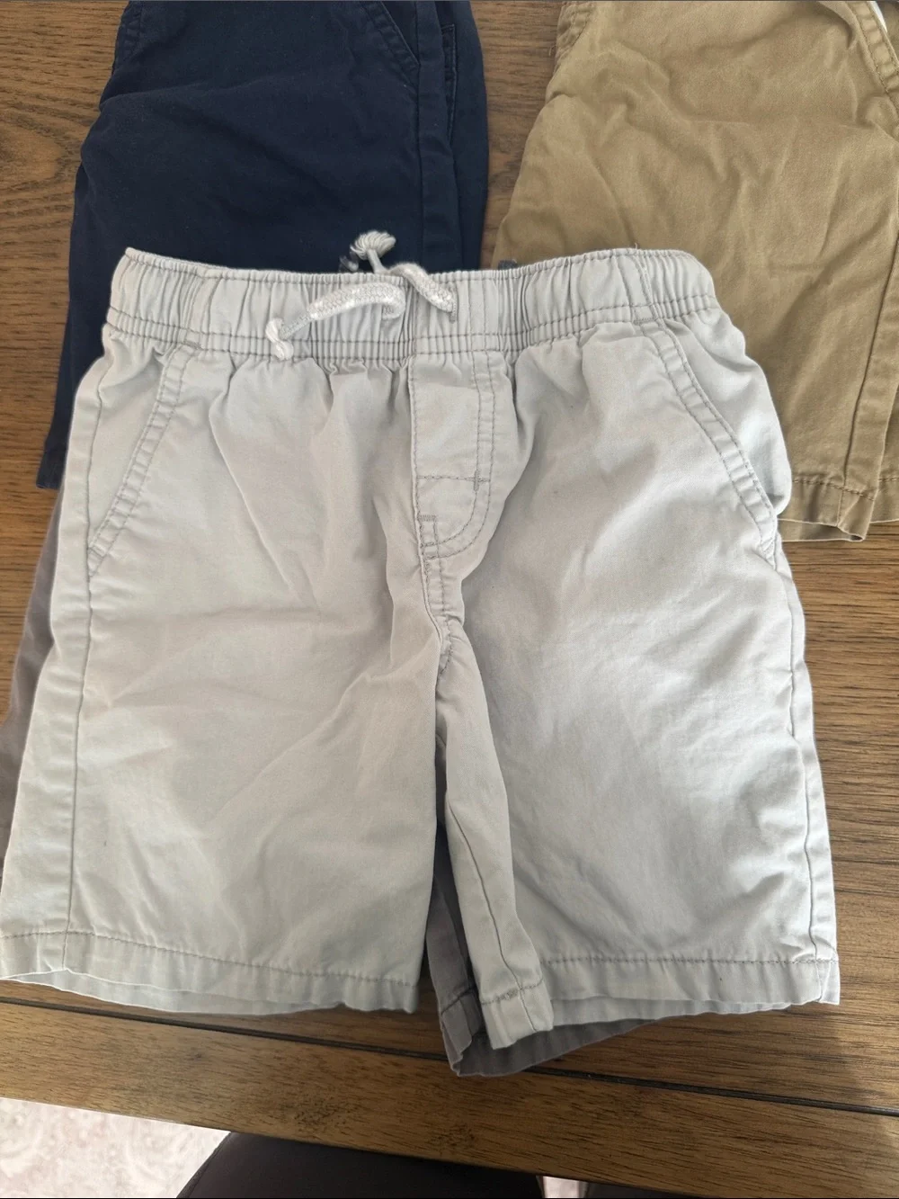 Cat & Jack Pull-On Shorts in Navy, Khaki, Gray, and Light Gray